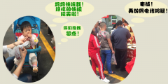 吃著碗里瞧鍋里，電烤雞架面前，寶寶也不淡定了！