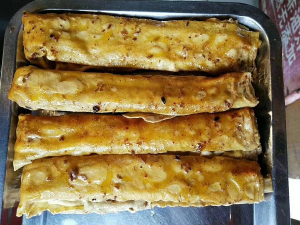 豆皮的做法，電烤豆皮，張成榮電烤雞架產(chǎn)品